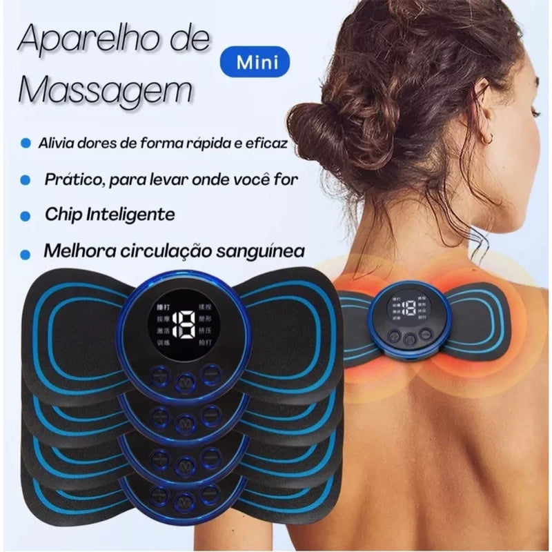 Mini Massageador Portátil Corporal Elétrico