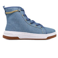 Bota Feminina Moleca Lona Azul Jeans Original