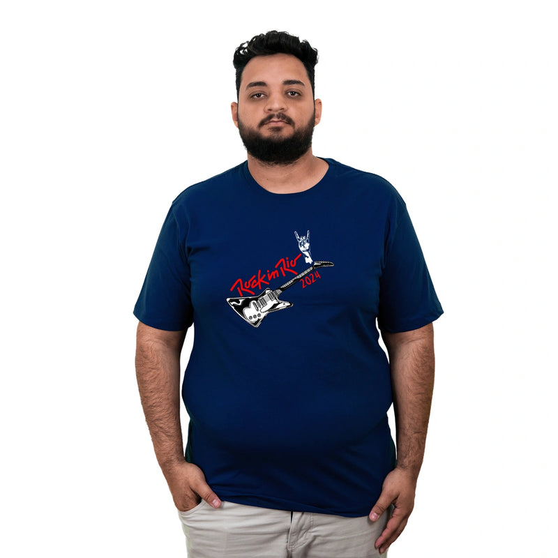 Camiseta Masculina Plus Size Rock In Rio 2024 The Music