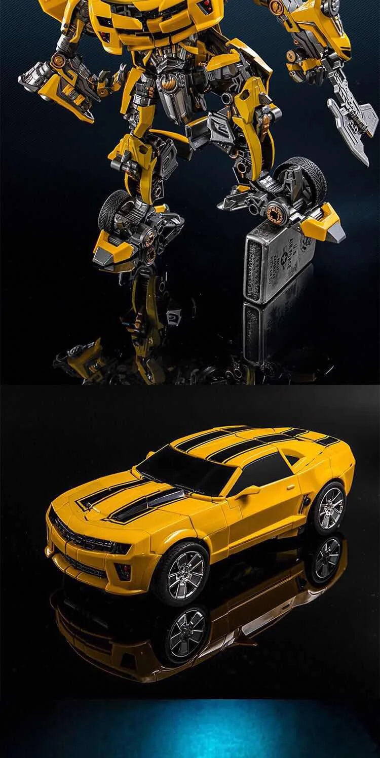 Brinquedos de transformação MPM03 Yellow Bee LTS03C LT01 Beetle Car Movie Action Alloy Figure Robot Deformation Model