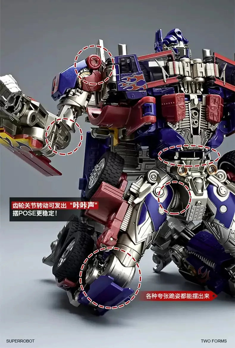 Brinquedos de Robô de Transformação Optimus Prime Star Commander Liga Carro Filme Anime Figura de Ação Crianças Deformação Crianças Menino 30 CM