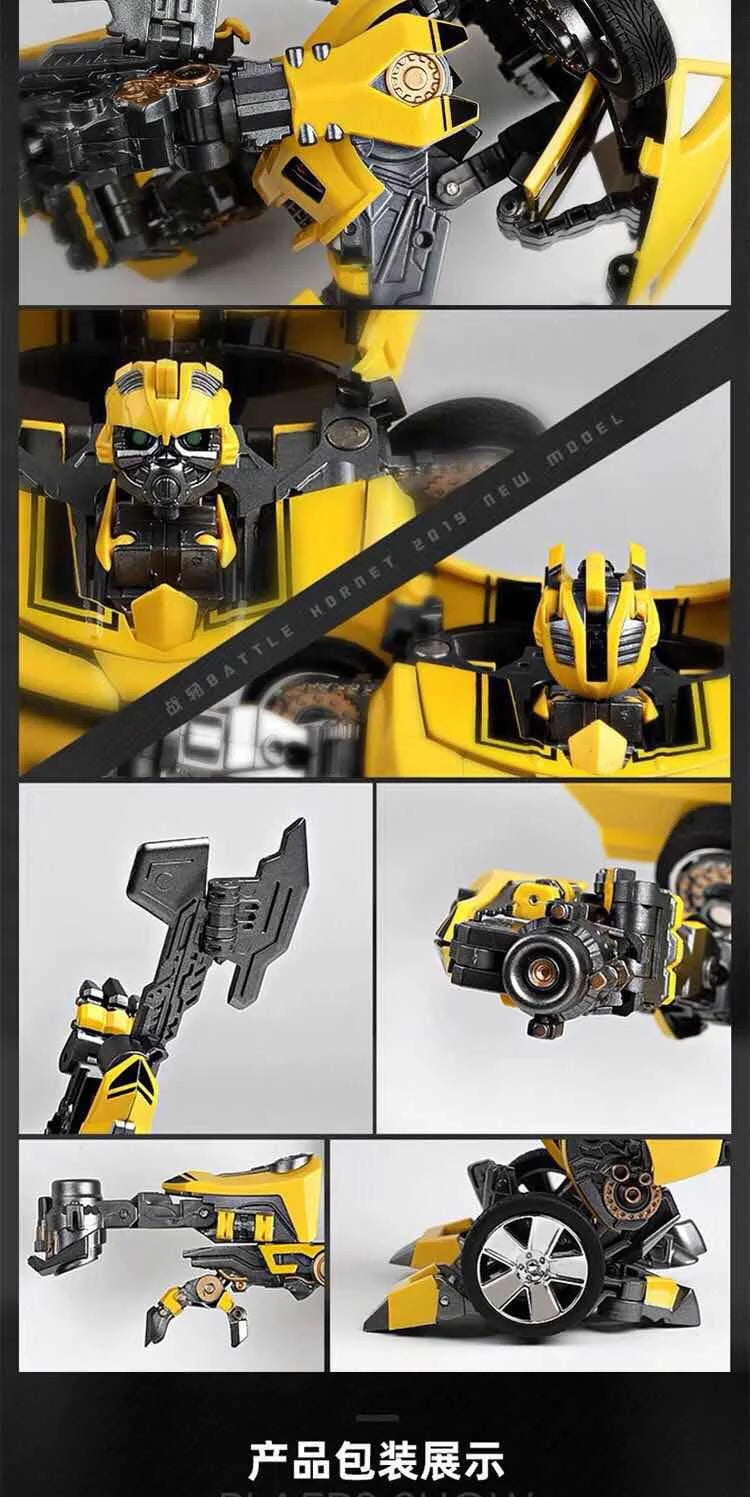 Brinquedos de transformação MPM03 Yellow Bee LTS03C LT01 Beetle Car Movie Action Alloy Figure Robot Deformation Model