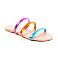 Sandália Rasteira Multicolor