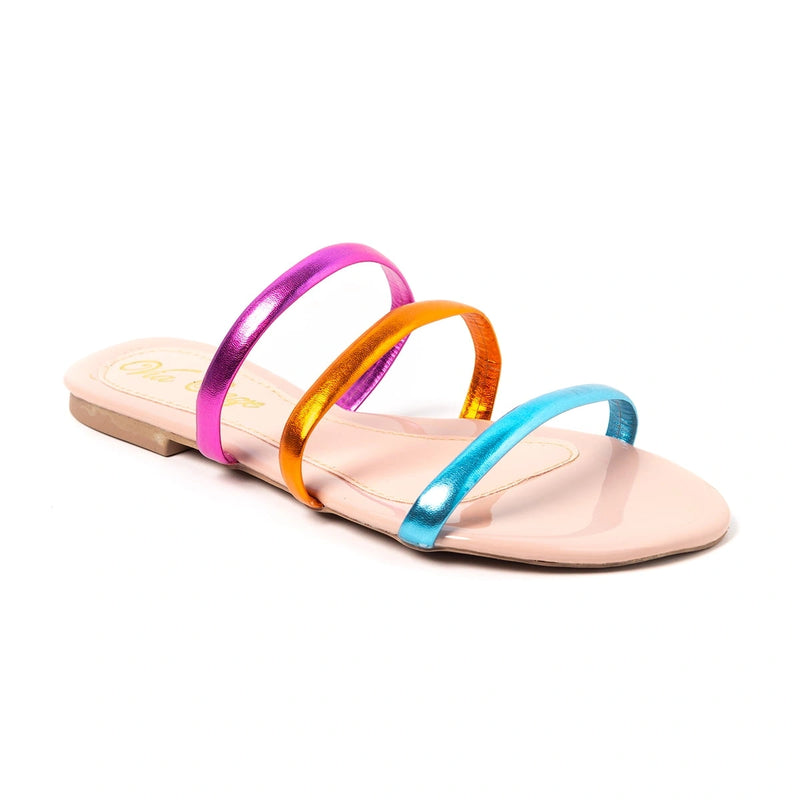 Sandália Rasteira Multicolor