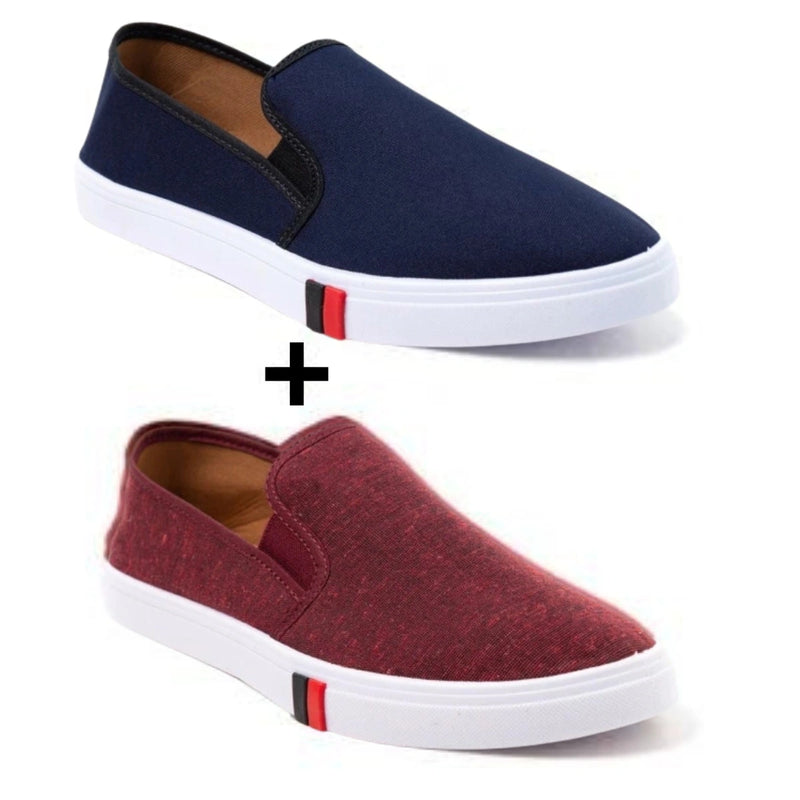 Kit 2 Tênis Iate Slip On